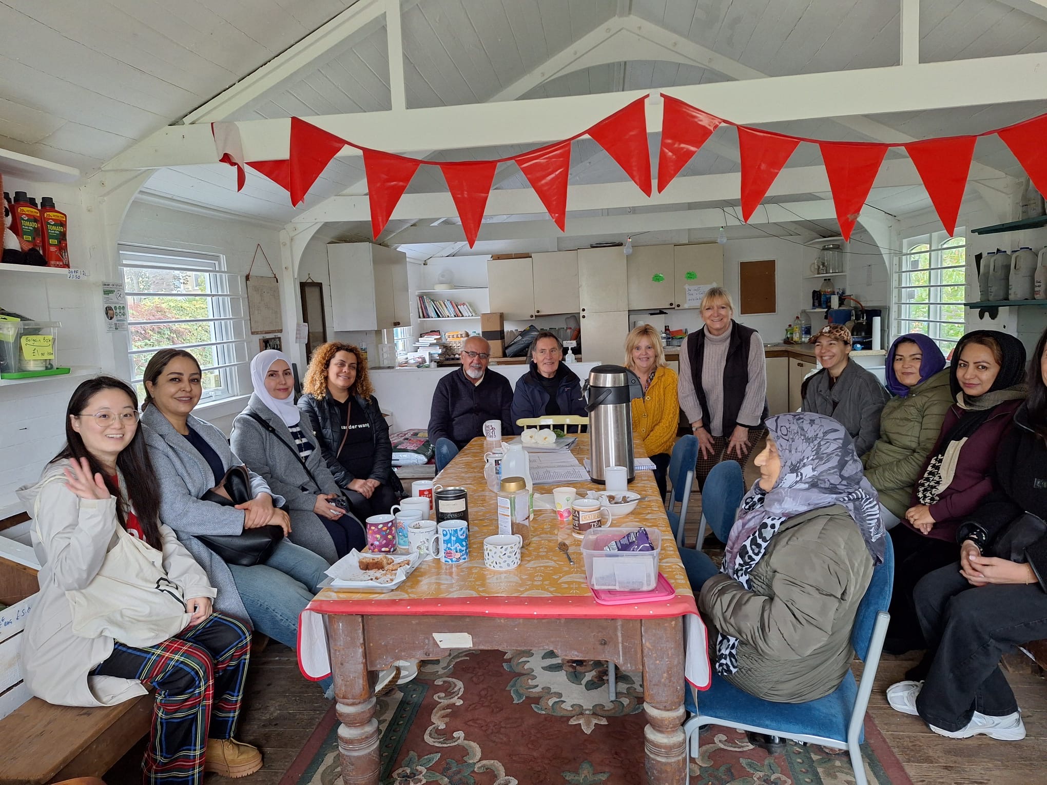 ESOL Community Group visit to National Avenue Allotments