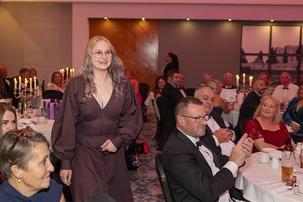 Jazzmin Smith from D&amp;D Painters and Decorators, 2025 Painting and Decorating Association, Apprentice Paperhanger of the Year competition, Brewers Decorator Centres.
