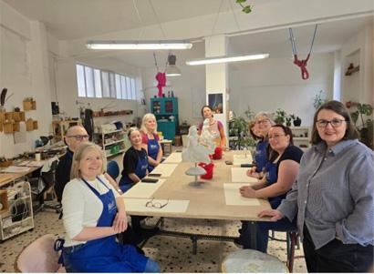 Ceramics learners in Greece