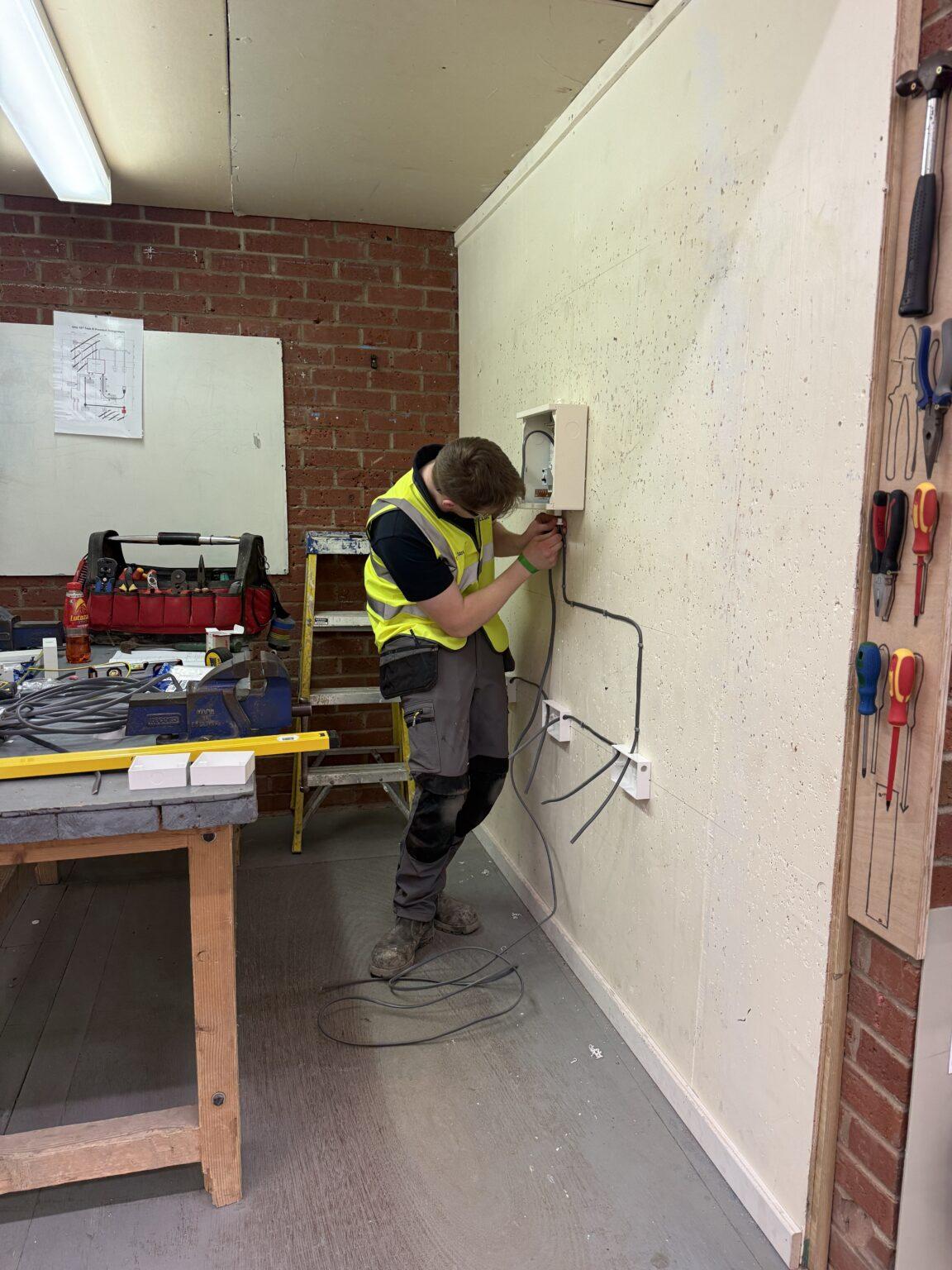 Will at work during the challenge