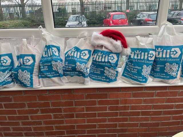 Christmas food bags Charity Christmas hampers The Engineering Centre