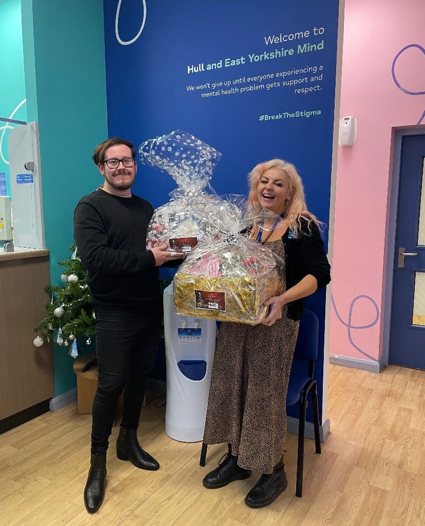 Charity Christmas hampers The Engineering Centre Hull 4 Heroes MIND