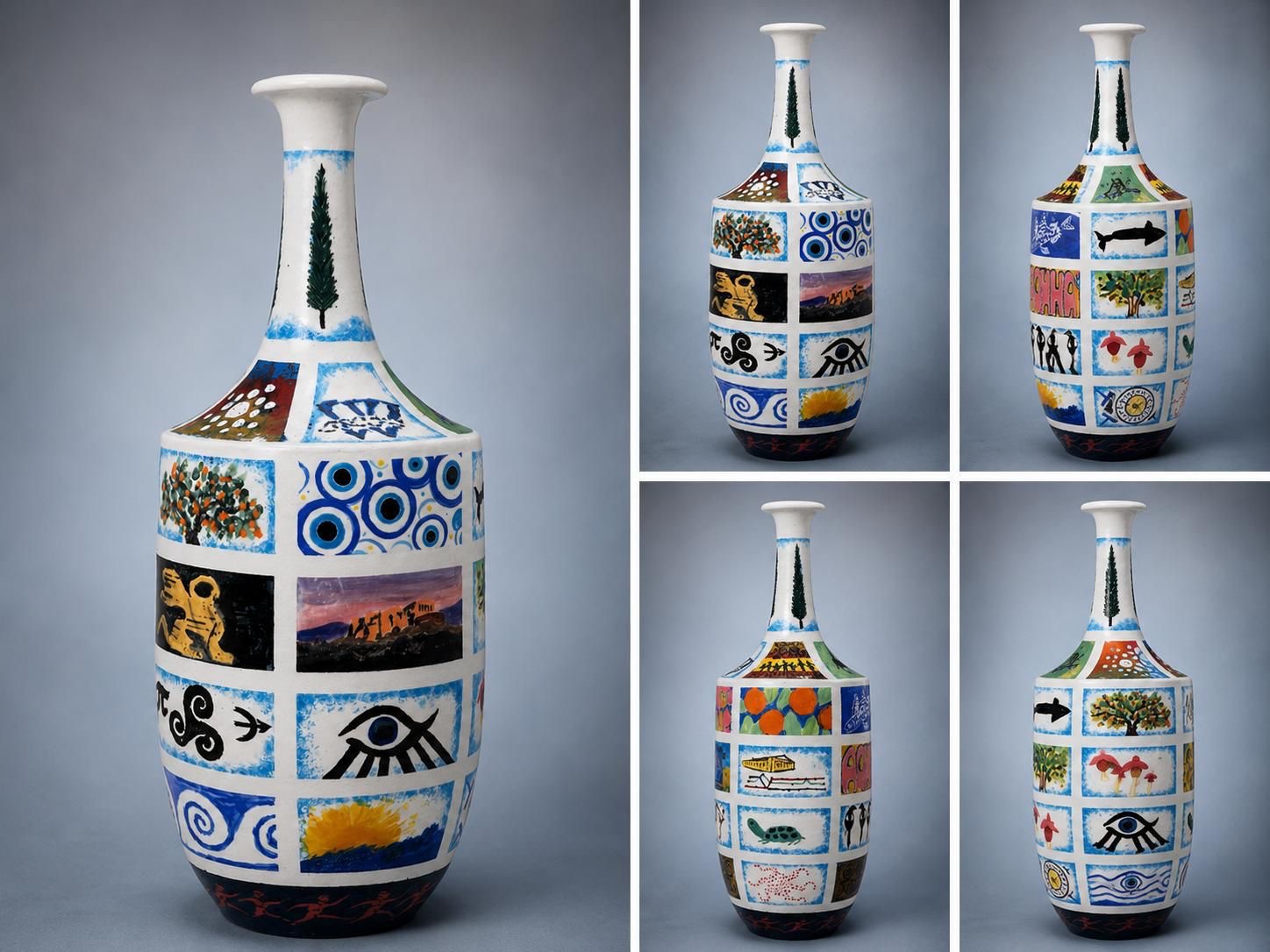 Greek vase inspired by Turing trip