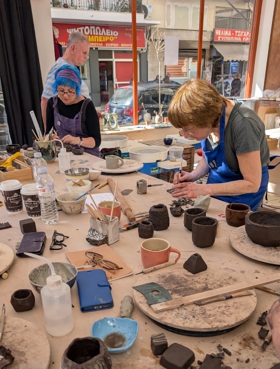 throwing group are at Katokosmos Studio in Kosmos