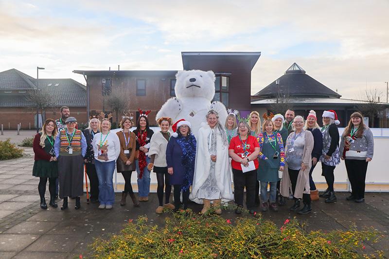 Group of people at the Narnia event