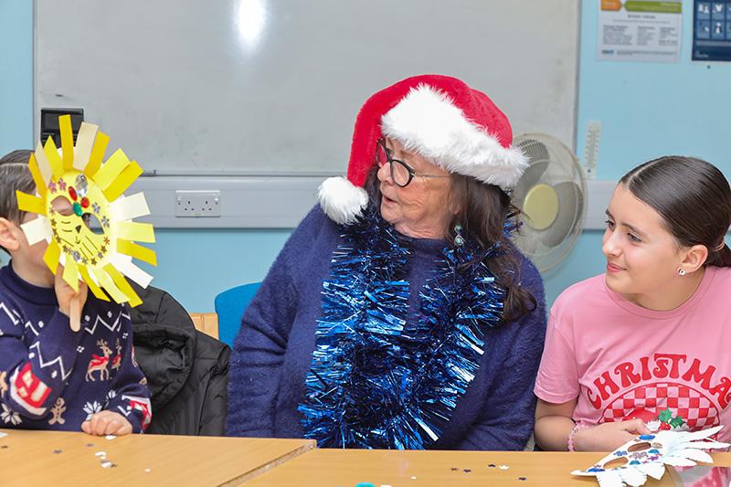 Cllr Tock with two children