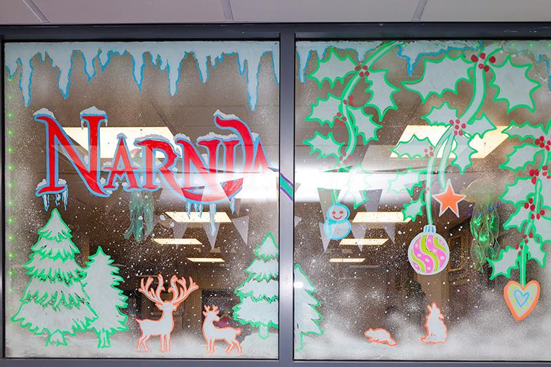Narnia themed window art